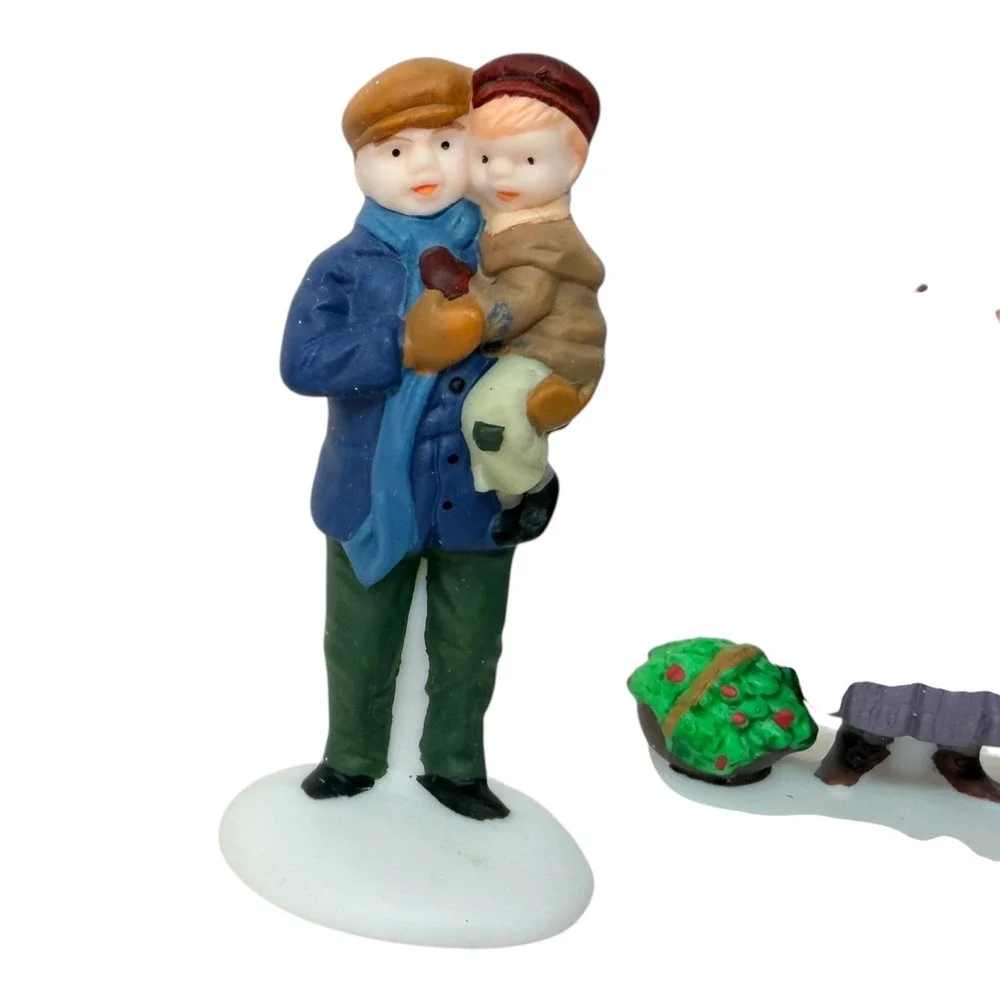 Dept 56 Heritage Village The Old Puppeteer Porcelain Multicolor 3pc Puppet Show